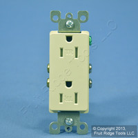 Leviton Almond TAMPER RESISTANT Duplex Receptacle Outlet NEMA 5-15 15A T5325-A Bulk