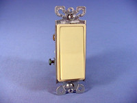 Cooper Ivory Residential 3-Way Decorator Rocker Light Switch 15A 120VAC 6503V