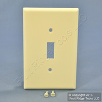 Leviton Almond LARGE MIDWAY Toggle Switch Cover Wall Plate Switchplate 80501-A