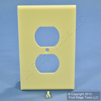 New Leviton Ivory MIDWAY 1-Gang Receptacle Wallplate Duplex Outlet Cover 80503-I
