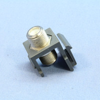 Cooper ASPIRE Silver Granite TV Video Connector F-Type Coaxial Cable Jack 9555SG