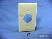 Leviton Almond 1.406" UNBREAKABLE Receptacle 1G Wallplate Outlet Cover 80704-A