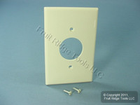 Leviton Lt Almond 1.406" MIDWAY UNBREAKABLE Receptacle Wallplate Outlet Cover PJ7-T