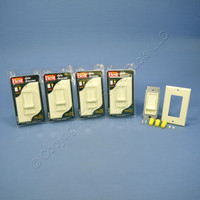 5 Do It Best Almond Decorator Slide Dimmer Switch 600W Incandescent Single Pole 557714