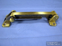New Brainerd Vintage Antique Brass Security Bar Keyless Door Safety Lock 577XC
