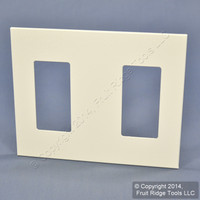 Leviton White 3-Gang 2-Narrow Device Monet Snap-On Wallplate MNW20-W