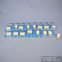 16 Leviton Ivory In-Line Phone Cord Couplers 6-Wire Telephone RJ11 RJ14 C2683-I