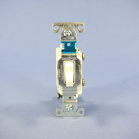 Cooper Light Almond COMMERCIAL Grade Toggle Wall Light Switch 15A Bulk CS115LA