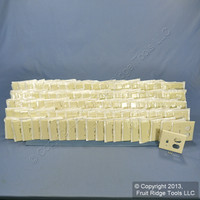 100 Leviton Almond RESIDENTIAL Combination Switch Receptacle Wallplates 82005