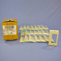 20 Leviton Ivory UNBREAKABLE Decora GFCI End Panel Sectional Cover Wallplates PSE26-I