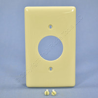 Hubbell Ivory 1.406" UNBREAKABLE Nylon Receptacle Wallplate Outlet Cover NP7I