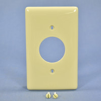 Hubbell Ivory 1.406" UNBREAKABLE Nylon Receptacle Wallplate 1-Gang Outlet Cover NP7I