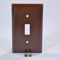 Eagle Brown RESIDENTIAL 1-Gang Toggle Switch Cover Standard Size Wallplate 2134B