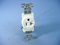 Cooper White COMMERCIAL Outlet Single Receptacle NEMA 5-20R 125V 20A 1877W Boxed