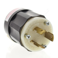 Leviton Industrial Grade Twist Turn Locking Connector Plug NEMA L12-20P 20A 480V 3Ø Bulk 2381