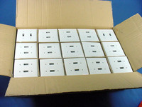 600 General Electric 2-Gang White Toggle Light Switch Unbreakable Nylon Wallplate Covers w/o Mounting Screws WD8105472