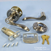 New RIGHT Weslock Traditonale Bordeau 640 Weathered Pewter Keylock Lever Handle