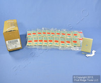 3 Leviton UNBREAKABLE Ivory Phone Cable Nylon 1-Gang Wallplates Telephone 80718-I