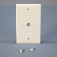 Eagle White Telephone Coaxial Cable Thermoset Wallplate Cover .375" Hole 2128W