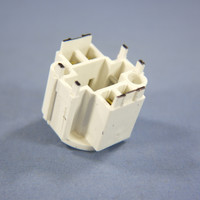 Leviton Compact Fluorescent Lamp Holder CFL Light Sockets G24d-1 Base Bottom Screw-Down 2-Pin 10W 13W 26725-2A1