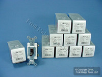 10 Leviton Brown COMMERCIAL Toggle Wall Light Switches 15A CS115-2