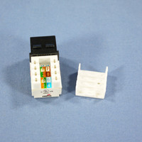 Cooper Black Cat5e Snap-In Modular Data Jack 110 Style 8-Position RJ45 5547-5EBK