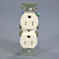 Cooper White TAMPER RESISTANT Duplex Receptacle Outlet NEMA 5-15R 15A 125V Bulk TR270W