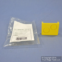 Leviton Yellow Fiber Patch Panel Raceway Duct Conduit 2"x2" End Cap S2END-20D