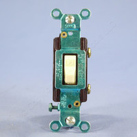 Eagle Ivory COMMERCIAL Single Pole Toggle Light Switch 15A 120/277V Bulk CS115V