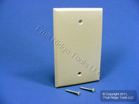 Leviton Ivory UNBREAKABLE Midway Blank Wallplate Thermoplastic Box Mount Cover PJ13-I