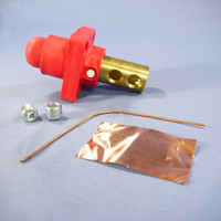 New Leviton Red ECT 18 Series Cam Female Panel Receptacle Ball Nose 400A 18R24-R