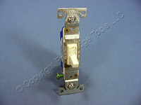 Cooper Lt Almond Toggle Wall Light Switch Quiet Single Pole 15A Bulk 1301-7LA