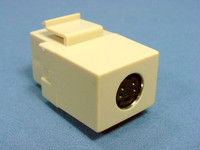 New Leviton Quickport Ivory 4-Pin S-Video Female-Female Connector Jack 40734-CVI