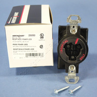 Cooper Black Hospital Grade Power-Lock Receptacle Outlet 20A 125V 5-20R 23050