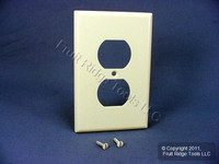 Leviton Almond MIDWAY Receptacle 1-Gang Wallplate Duplex Outlet Covers 80503-A