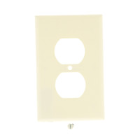 Leviton Almond MIDWAY Receptacle 1-Gang Wallplate Duplex Outlet Covers 80503-A