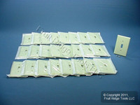 25 New Leviton Almond MIDWAY Toggle Switch Cover Wall Plate Switchplates 80501-A