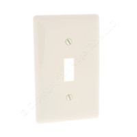 Hubbell Ivory Unbreakable Nylon Toggle Switch Cover Wall Plate Switchplate NP1I