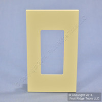 Leviton Ivory 1-Gang 1-Narrow Device Monet Snap-On Wallplate MNW10-I