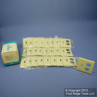 25 Leviton Ivory UNBREAKABLE Switch/Outlet Wallplate Receptacle Cover Switchplates 80705-I