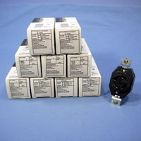 10 Leviton L20-20 Turn Locking Receptacles Turn Twist Lock Outlets NEMA L20-20R 20A 347/600V 3�Y 2460-061