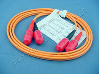 1M Leviton Fiber Optic Multi-Mode Duplex Patch Cable Cord SC 62.5/125 62DST-M01
