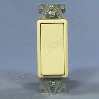Cooper Almond Decorator Rocker Light Switch 15A Single Pole 120/277V Bulk 7501A