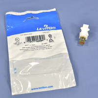 Leviton White Quickport Feed-Thru Female BNC Snap-In Gold-Plated Jack 40832-BW