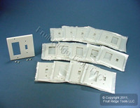 15 Leviton White Decora GFCI Switch Cover Receptacle Wall Plates Switchplates 80405-W