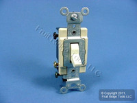 Leviton Almond Quiet 4-Way COMMERCIAL Toggle Wall Light Switch 15A Bulk CS415-2A