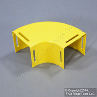Leviton Yellow Fiber Patch Panel Raceway Duct Conduit 2"x2" Horizontal 90� Elbow S2END-20D