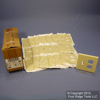 20 Leviton MIDWAY Ivory 2-Gang Switch Receptacle Wallplates Outlet Switchplate Covers 80505-I