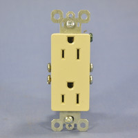 Pass & Seymour Ivory Decorator Receptacle Outlet 15A 885-IU
