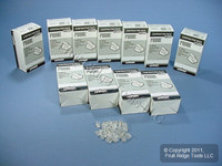 300 Leviton Telephone Flat Line Cord Plug Ends RJ11 RJ14 Modular Phone C0257-C